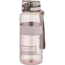 Die Grup Uzspace 1000ML Büyük Boy Silikon Gövde Tritan Su Matarası (Kahverengi)
