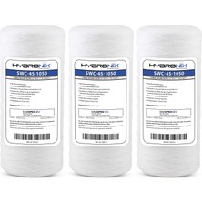 Aesco Hydronix HX-SWC-45-1005/3 Evrensel Tüm Ev Tortu Ipi Sarılı Su Filtresi Kartuşu 11,4 cm x 25,4 cm - 5 Mikron-3 Paket, Beyaz