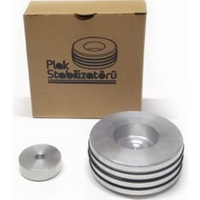 Die Grup Çıtırtılı Sesler Plak Stabilizatörü + 7" Plak Adaptörü (Gümüş)