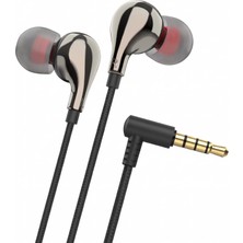 Die Grup Linktech E80 Stereo Mikrofonlu 3.5mm Kulak Içi Kablolu Kulaklık Siyah
