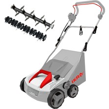 Die Grup Ikra 80201200 Ievl 1838 Elektrik Motorlu Vertikat Çim Havalandırma Makinesi, 1800W