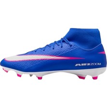 Aesco Nike Mercurial Superfly 10 Academy Çok Zeminli Yüksek Top Futbol Kramponları (Racer Mavi/beyaz), Racer Mavi/beyaz, 9