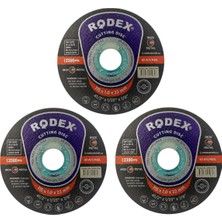 Aesco Telvesse Rodex Inox Metal Kesici Taş Disk 115 x 1 mm 3 Adet