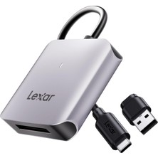 Die Grup Lexar RW510 Cfexpress Tip B Kart Okuyucu, 10 Gbps'ye Kadar, USB 3.2 Gen 2 Cf Bellek Kartı Için, USB Tip-C Kablosu Dahil (LRW510U-BNHNG)