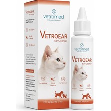 Die Grup Vetromed Professional Solutions Vetroear Ear Cleanser Kedi ve Köpekler Için Kulak Temizleyici 100 ml