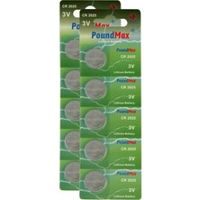 Die Grup Poundmax 10 Lu CR2025,MP058 Düğme Pil