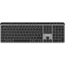 Die Grup Throne Elite K1 Sessiz Switch 110+8 Multimedya Tuşlu Windows & Macos Uyumlu Premium Alüminyum-Metal Kablosuz Ofis Klavyesi (2.4ghz + Çift Bluetooth Profili)