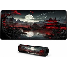 Die Grup Mcstorey Zen Xxl Mouse Pad 90X40 Cm, Büyük Masa Matı, 3 mm Dikişli Kenar, Kaymaz Kauçuk Taban, Gaming Mousepad – Crimson Temple