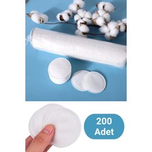 Die Grup Bluendy 200 Adet Yuvarlak Makyaj Temizleme Pamuğu -%100 Saf Premium Kalite Disk Pamuk, Fondöten ve Makyaj Çıkarma Pedi, Tüy Bırakmaz, Yumuşak ve Taşınabilir (M, Adet, 200)