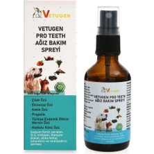 Die Grup VETUGEN%100 Doğal Aktif Bileşenli Kedi ve Köpek Ağız Bakım Spreyi (Damlalık Ilaveli)