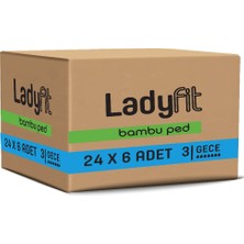 Die Grup Ladyfit Bambu Gece 216'LI Vegan Ped (12 x 18 Adet)