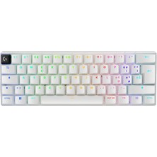 Die Grup Logitech G Pro x 60 Lıghtspeed Kablosuz Oyun Klavyesi, Windows Pc Için Ultra Kompakt Tkl%60 Mekanik Klavye, Lıghtsync Rgb, Çift Katmanlı Pbt Tuş Kapakları, Gx Optik Dokunsal Anahtarlar, Beyaz