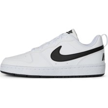 Aesco Nike Court Borough Low Recraft (Gs) Spor Ayakkabı, Beyaz Siyah, 40 Eu