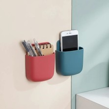 Uravas Store Pratik Duvar Tipi Telefon Düzenleyici Şarj Aparatı Plastik Organizer