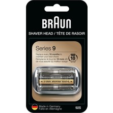 Die Grup Braun 9 Serisi Tıraş Makinesi Yedek Başlığı 92S (Gümüş)
