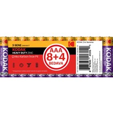 Die Grup Kodak 12 Adet Çinko Karbon Ince Pil (Aaa) - 30413153