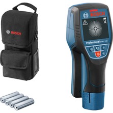 Aesco Bosch Professional D-Tect 120 Duvar Tarama Cihazı (Tarama Alanı: 120 Mm, Akım Geçen ve Geçmeyen Kabloların, Metal, Plastik Boruların Bulunması, Usb-C Kablosu, 4 x Aa Pil, Akü Adaptörü, Taşıma Çantası)