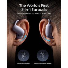 Die Grup Soundcore Aerofit 2 Pro, Yarı Kulak Içi Aktif Gürültü Engelleme, Ayarlanabilir Kulak Kancaları, Ldac ve Yapay Zeka Destekli, Mor - A3875