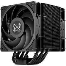 Die Grup Scythe Mugen 6 Dual Fan Black Edition Cpu Hava Soğutucu, Intel LGA1700, LGA1151, Amd Am5, Am4 Desteği, 120MM, Tek Kule, Alüminyum Üst Kapak (Mugen 6 Dual Fan Black Edition)