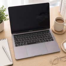 Die Grup Mcstorey Us Ingilizce Klavye Koruyucu MacBook Pro 13 15 Touch Bar Uyumlu A1706 A1989 A2159 A1707 A1990 | Amerikan Düz Enter Ansı | Silikon Keyboard Cover Siyah