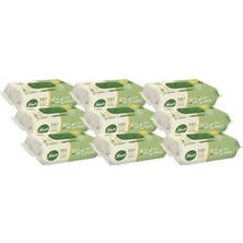 Die Grup Sleepy Islak Havlu Mendil Doğal Organik Pamuklu 50 Yaprak Plastik Kapaklı (9 Lu Set)