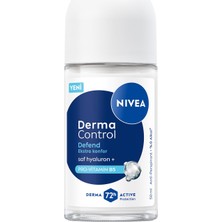 Die Grup Nıvea Kadın Roll On Deodorant Derma Control Defend 50 Ml,tahrişe Karşı Koruma, 72 Saat Anti Perspirant Koruma,alkolsüz Formül,hyaluronik Asit, Provitamin B5
