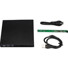 Die Grup Alfais 5114 USB Sata Slim 9.5mm DVD Rw Writer SSD External Harici Caddy Kutu