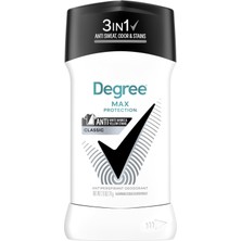 Die Grup Degree Erkek Ultra Şeffaf Terlemeyi Önleyici Deodorant Çubuk 48 Saat Ter ve Koku Koruması Siyah+Beyaz Motionsense Teknolojili 2,7 Oz