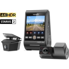 Die Grup Viofo A229 Ultra-W 3 Kameralı Ön+Arka Su Geçirmez+Iç 4K+4K+1080P Hdr Sony Starvıs 2 Sensörlü Gps'li Araç Kamerası