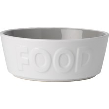 Die Grup Petrageous 14013 Back To Basics Bulaşık Makinesi ve Mikrodalgada Kullanılabilir Köpek Maması Kasesi 15 cm Çap 6 cm Yükseklik 6,25 cm Orta ve Büyük Köpekler ve Kediler Için, Beyaz