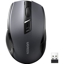 Die Grup Ugreen Dizüstü Bilgisayar Kablosuz Fare Ergonomik Sessiz Tıklama USB Fare, Hassas Takip Bilgisayar Faresi, Gecikmesiz Duyarlı 18 Aylık Pil Ömrü, 4000 Dpı Ayarlanabilir