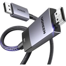 Die Grup Ugreen 8k 60Hz Displayport 1.4 To HDMI 2.1 Örgülü Kablo, 1m, 80395