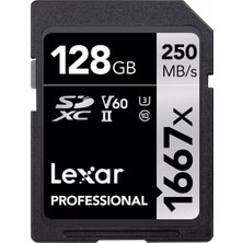 Die Grup Lexar Professional 128 GB 1667X Sdxc Hafıza Kartı (250MB/S-90MB/S)
