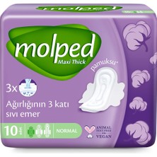 Die Grup Molped Maxi Thick Normal Günlük Ped (1 x 10 Adet)