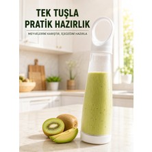 Najmaddin Tekn Şarjlı Smoothie Blender 400 ml Taşınabilir Meyve Karıştırıcı Pratik Mini Blender Tekn