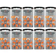 Die Grup Yesmed Rayovac Extra 13 Numara Işitme Cihazı Pili (10 Paket x 6 Adet = 60 Adet Pil)