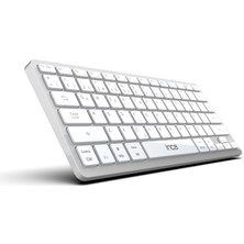 Die Grup Inca IBK-565ST Bluetooth 5.0 Rechargeable Smart Silver Keyboard, 150 Saat Kullanım Süresi, Telefon, Tablet,pc, Tv, Bt Cihazlarla Uyumlu, Taşınabilir, 10M Kullanım Mesafesi