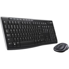 Die Grup Logitech MK270 Kablosuz Klavye Mouse Seti, Tam Boyutlu, Sağ ve Sol Elle Kullanıma Uygun Mouse, 10 M Kullanım Mesafesi, Sıvı Dökülmesine Dayanıklı, Türkçe Q Klavye, Siyah