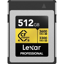 Die Grup Lexar Gold Serisi Profesyonel Cfexpress 4.0 Tip-B Bellek Kartı - 512GB