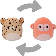 Die Grup Squishmallows - Flip A Mallow 13 cm P17 - Lexie The Cheetah/elton The Monkey