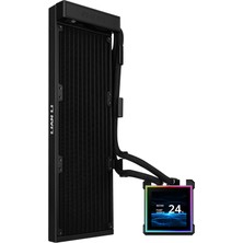 Die Grup Lian Li Hydroshift Iı Lcd-S 360N Fansız Siyah Sivi Sogutucu