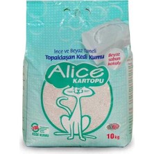 Die Grup Alice Kartopu Topaklaşan Ince Beyaz Sabun Kokulu Kedi Kumu 10KG