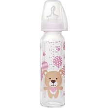 Die Grup Nip 250 ml Antikolik Cam Biberon (Kız, 0-6 Ay, Pembe)