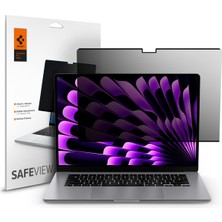 Die Grup Spigen MacBook Air 15" (M5/m4/m3/m2) ile Uyumlu Cam Ekran Koruyucu Safe View Privacy Hayalet - AFL06951 (Spigen Tr Garantili)