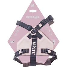 Die Grup M-Pets Origami Reflektörlü Sırt Tasması Pembe (M)