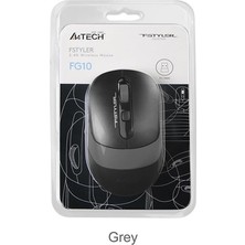 Die Grup A4 Tech FG10 Nano Kablosuz Optik 2000 Dpı Mouse, 4 Yönlü Scroll, Siyah Gri