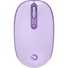 Die Grup Daxi MX400 Prime Pro Sessiz Kablosuz Mouse Bluetooth ve 2.4ghz Wireless Bağlantı - Ayarlanabilir Dpı (Lila)