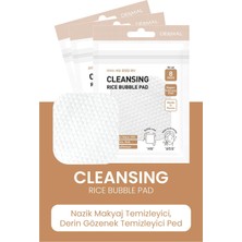 Die Grup Dermal Rice Bubble Temizleme Pedi, Makyaj Temizleyici, Peeling Etkili, Nemlendirici Tonik Ped, 8 Adet