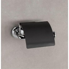 Die Grup System Nord Kapaklı Tuvalet Kağıtlığı Krom/siyah Renk 69X121X155 mm