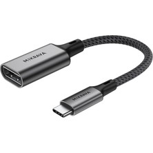 Die Grup Mikrava USB C Displayport Adaptörü 8K@60Hz 4K@240Hz 2K@360Hz, Thunderbolt 3/4/5 Uyumlu, Type C Dp Adaptörü, iPhone 15 16 17 Serisi, MacBook iPad Pro Air, Imac, S26, Surface Pro, Dell Vb. - 0.2 Metre